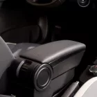 RATI Bracciolo Armster 3 SMART EQ FORFOUR 2017-2024 senza pacchetto Cool&Media [nero,pelle vegana,12V Cavo]