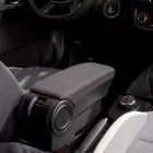RATI Bracciolo Armster 3 SMART EQ FORFOUR 2017-2024 senza pacchetto Cool&Media [nero,tessuto,12V Cavo]