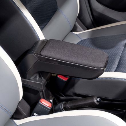 RATI Bracciolo Armster S SMART EQ FORTWO 2017-2024 senza pacchetto Cool&Media [nero,tessuto,12V Cavo]