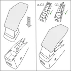 RATI Bracciolo Armster S CITROEN C3 2024-  [nero,pelle vegana]