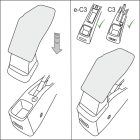 RATI Bracciolo Armster S FIAT GRANDE PANDA 2025-  [nero,pelle vegana]