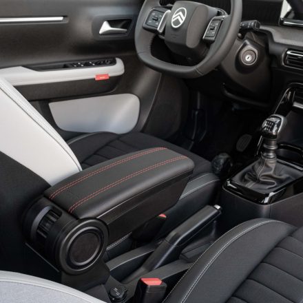 RATI Bracciolo Armster 3 CITROEN C3 2024-  [nero,pelle vegana,cuciture rosse]