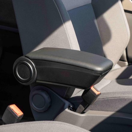 RATI Bracciolo ARMSTER 3  montaggio su sedile DACIA SANDERO 2017-2020 con poggiagomiti originali [nero,pelle vegana,PP]