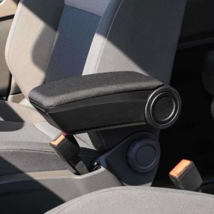 RATI Bracciolo ARMSTER 3  montaggio su sedile VW T6 2016-2022 con poggiagomiti originale, 2 posti [nero,tessuto,PP,RHD]