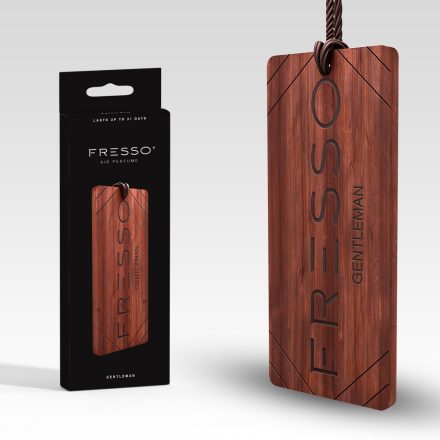 Deodorante per auto in legno FRESSO Gentleman